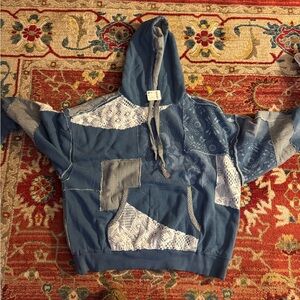 We the free tattered romance hoodie